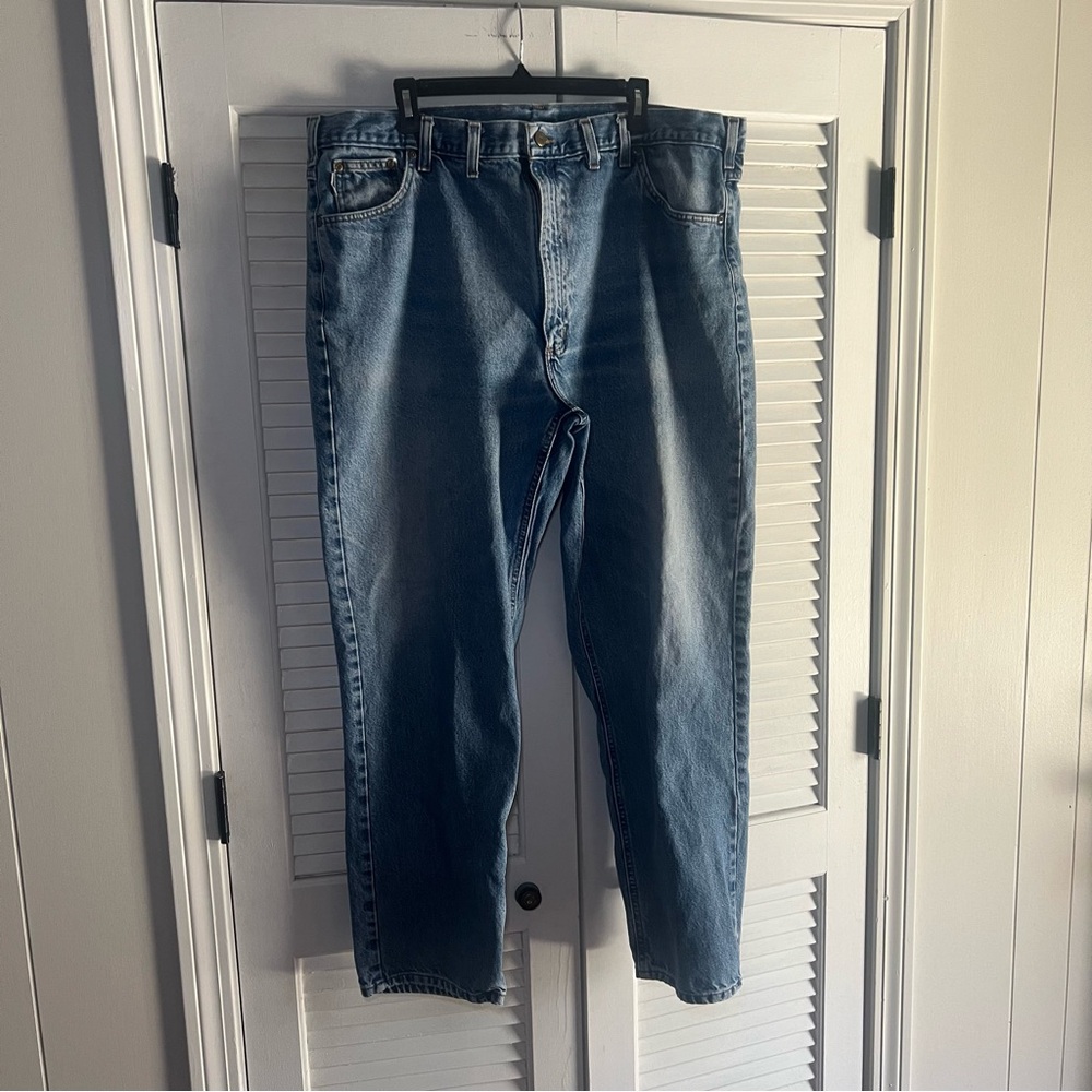 Vintage Carhartt Traditional Fit Jeans Men’s Blue Denim 44 x 32 B18 DST Workwear